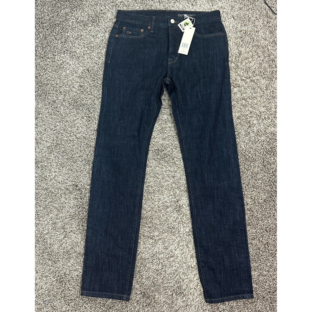 Outerknown Jeans Mens 31x34 Blue Selvedge SEA‎ Ambassador Slim Fit Dark Organic